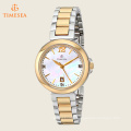 Women′s Diamond Analog Display Japanese Quartz Two Tone Watch 71191